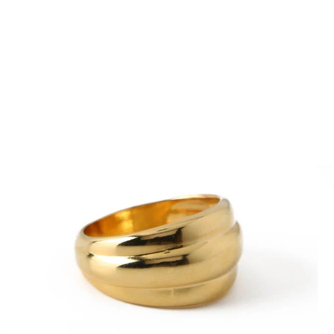 Orelia London Jewellery Gold Voluminous Ring